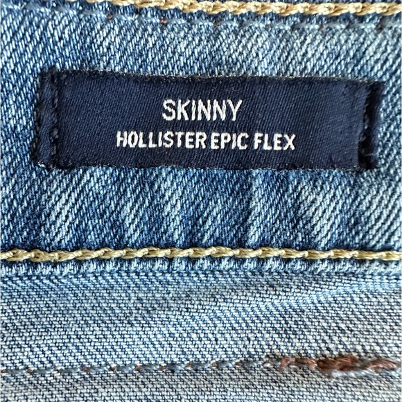Hollister Men's Epic Flex Skinny Jeans in Blue Size W30XL36 - Picture 10 of 12